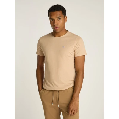 Abbildung von Tommy Jeans SLIM NECK Tshirt basic, Herren, Größe: 54, Gentle gold