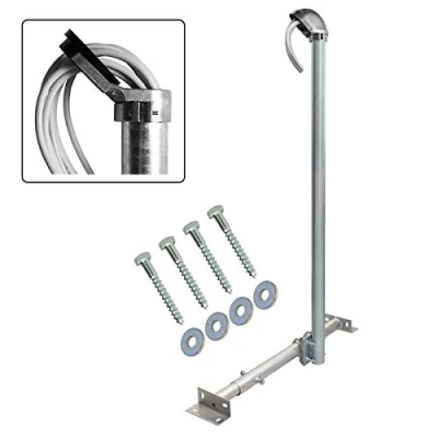 Abbildung von Premium X Basic X120 48 SAT TV Teleskop Dachsparrenhalter 120cm Mast 48mm Stahl Dach Sparren Halterung für Satelliten Antenne Satellitenschüssel inkl. ALU Mastkappe Befestigung