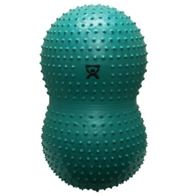 Abbildung von CanDo Gymnastikrolle mit NOPPEN/Motorikball/Fitnessball in Erdnussform Peanut Ball SENSI grün, 60 cm x 110
