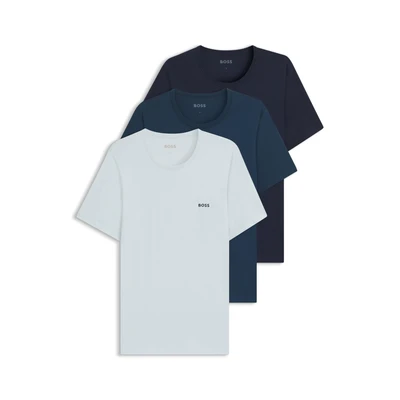 Abbildung von BOSS T Shirt &quot;TShirtRN 3P Classic&quot;, (3 tlg.), mit Logostickerei