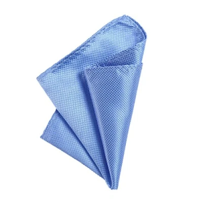 Abbildung von DonDon Herren Einstecktuch 21 x cm formstabil und verstellbar für feierliche Anlässe himmelblau