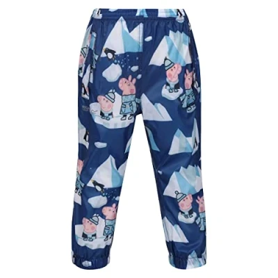 Abbildung von Regatta Jungen Kids&#039; Peppa Pig Waterproof Pack It Overtrousers Überhose, Blue, 4 5 Jahre