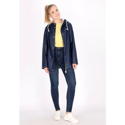 Abbildung von SCHMUDDELWEDDA Damen Regenjacke XS / Marine 100% Polyester