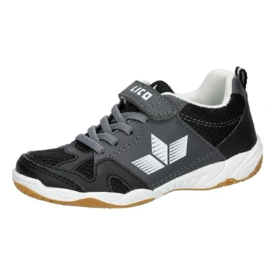 Abbildung von Lico Sport VS Hallenturnschuhe, Schwarz/Grau/Weiss, 34 EU