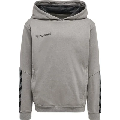 Abbildung von Hummel Authentic Kapuzenpullover Grey melange für Kinder, Größe: 116,