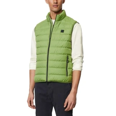 Abbildung von Marc O&#039;Polo Stepp Regular AUS QUALITÄT Weste, Herren, Größe: Medium, English moss
