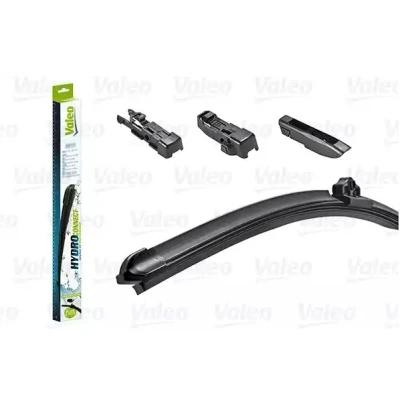 Abbildung von Scheibenwischer Valeo Hydroconnect 578504 450mm vorne Rahmenlos Hakenbefestigung, Top Lock, Stiftbefestigung VOLKSWAGEN: Caddy 3 Kastenwagen