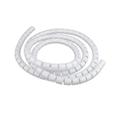 Abbildung von P Prettyia Kabelschlauch Flexibler Kabelkanal, Länge 2 m, Spiralschlauch Durchmesser Auswählbar Weiß 10mm