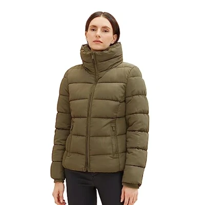 Abbildung von TOM Tailor Puffer Winterjacke, Damen, Größe: Large, Jungle soil green