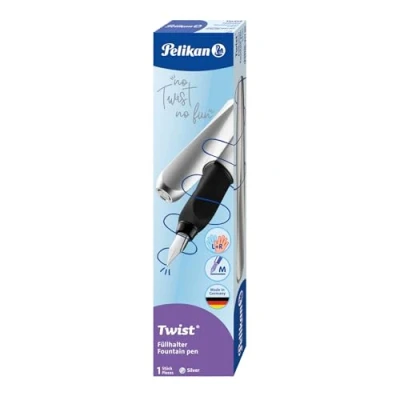 Abbildung von Füller Twist silber Feder M Pelikan