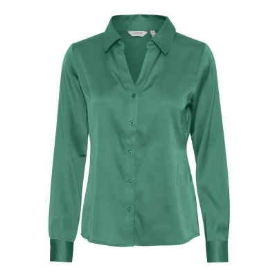 Abbildung von b.young Byhence Hemdbluse, Damen, Größe: 36, Cadmium green