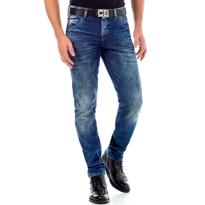 Abbildung von Cipo &amp; Baxx Jeans Slim Fit, Herren, Größe: 34x32, Blue