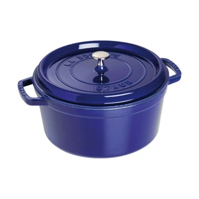 Abbildung von Staub La Cocotte 28 cm, rund, Dunkelblau, Gusseisen