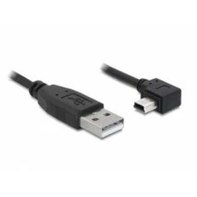 Abbildung von Delock Kabel USB 2.0 A Stecker &gt; Mini B 5pin gewinkelt 0,5 m, Schwarz