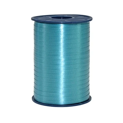 Abbildung von C.E. PATTBERG Geschenkband meergrün, 500 Meter Ringelband 5 mm zum Basteln, Dekorieren &amp; Verpacken von Geschenken zu jedem Anlass
