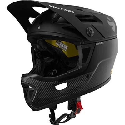 Abbildung von Sweet Protection Unisex Arbitrator Mips Helmet, Matte Black/Natural Carbon, S EU