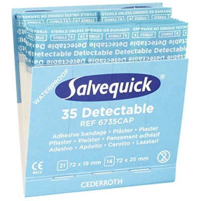 Abbildung von SALVEQUICK® Nachfüllpack 6735 CAP detektierbar 35 Stück