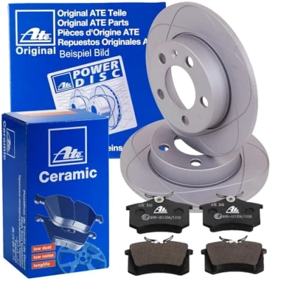 Abbildung von ATE POWERDISC Bremsscheiben + CERAMIC Beläge hinten für W169 W245