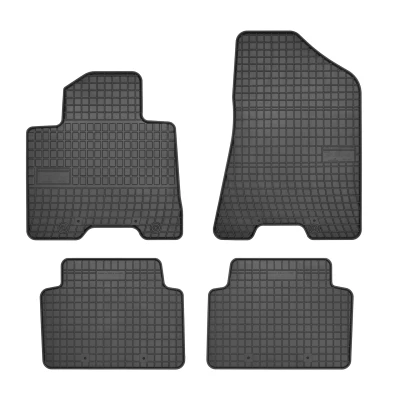 Abbildung von FROGUM 546610 Fußmattensatz Gummi vorne und hinten 4 schwarz Maßgefertigt HYUNDAI: Tucson, KIA: Sportage IV