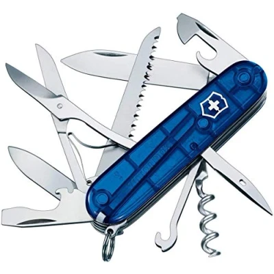 Abbildung von Victorinox Schweizer Taschenmesser Huntsman, Multitool, Swiss Army Knife, 15 Funktionen, Klinge, Korkenzieher, Dosenöffner