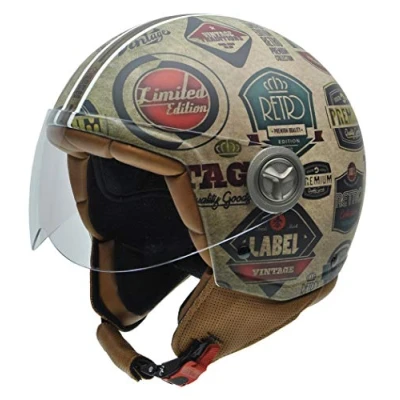 Abbildung von NZI Zeta Retrolabel Motorradhelm, Mehrfarbig, XL