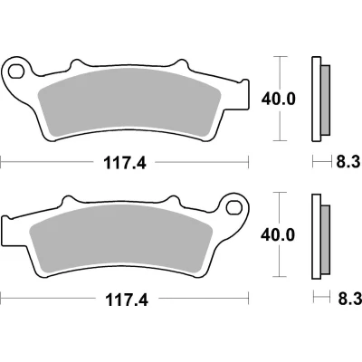 Abbildung von TRW Organic Allround MCB726 Bremsbelagsatz