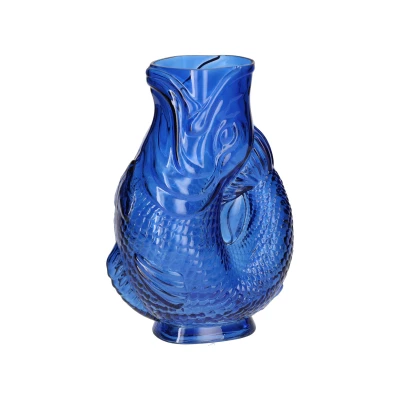Abbildung von Giftcompany Jacquard Fischvase S blau 24cm
