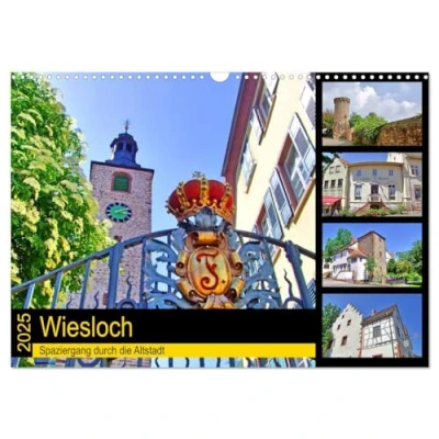 Abbildung von Wiesloch Spaziergang durch die Altstadt (Wandkalender 2025 DIN A3 quer), CALVENDO Monatskalender