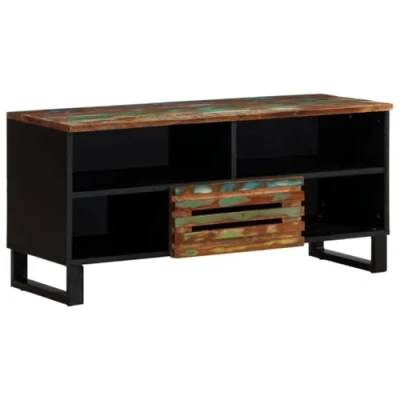 Abbildung von vidaXL TV Schrank 100x34x46 cm Massivholz Akazie (1 St)