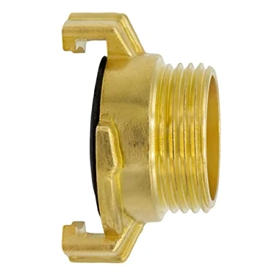 Abbildung von VARIOSAN Schnellkupplung Aussengewinde 12333, 3/4&quot; AG, Messing blank, Kompatibel mit System Geka