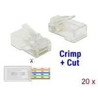 Abbildung von RJ 45 Crimp+Cut Stecker Cat.5e UTP
