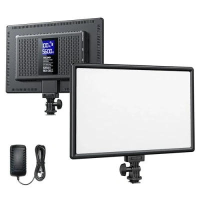 Abbildung von RALENO LED Videoleuchte, 19.5W Videolicht Eingebaute 2 * 4000mAh Akku CRI95+ 3200K 5600K Einstellbare Videokonferenz Licht, für YouTube TikTok Zoom Studio Fotografie Videoaufnahme Produktbilder Shoot