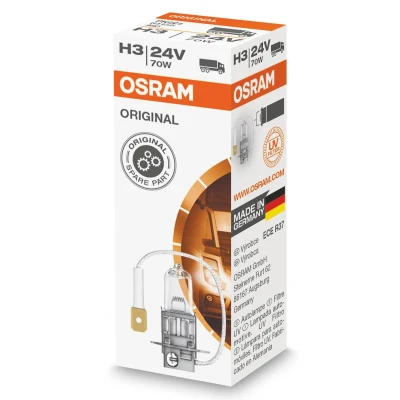 Abbildung von OSRAM 64156 Glühlampe, Fernscheinwerfer H3 24V 70W 3200K Halogen IVECO: DAILY 2 Pritsche/Fahrgestell, EuroCargo I III, Kasten/Kombi