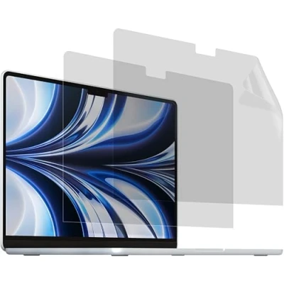 Abbildung von MyGadget 2x Folie [ Matt ] kompatibel mit MacBook Air 15,6 Zoll ab 2023 A2941 A3114 M3 &amp; M2 Display Schutz Bildschirm Schutzfolie Entspiegelt