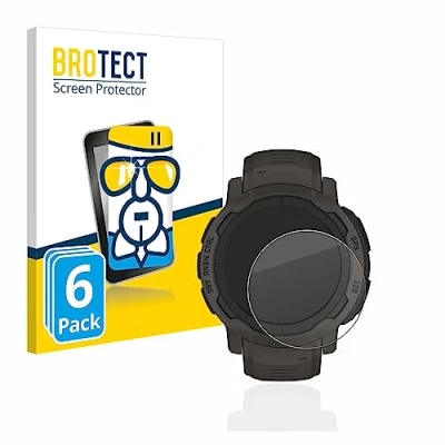 Abbildung von BROTECT Schutzglas für Garmin Instinct 2/2 Solar (6 Stück) Schutzfolie Panzer Folie Glas [Extrem Kratzfest 9H, Anti Fingerprint,