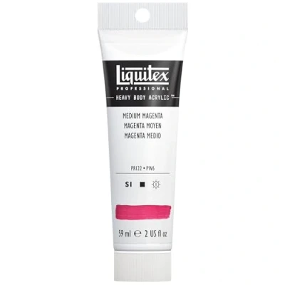 Abbildung von Liquitex 1045500 Professional Heavy Body Acrylfarbe in Künstlerqualität mit ausgezeichneter Lichtechtheit buttriger Konsistenz, 59ml Tube mittelmagenta