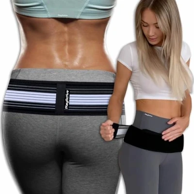 Abbildung von PlayActive Beckengurt, Hüftbandage Hüftgürt für Damen &amp; Herren Ischias Bandage, ISG Gürtel Hüfte Schmerzen Sacroiliac belt, Iliosakralgürtel
