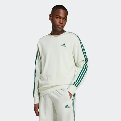 Abbildung von adidas Sportswear Essentials 3STRIPES Sweatshirt, Herren, Größe: 4XL, Linen green