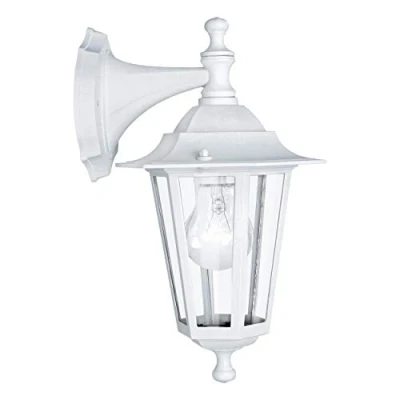 Abbildung von Eglo 22462 Aussenleuchte Wandleuchte LATERNA 5 weiß H:35, B: 16,5cm E27, IP44