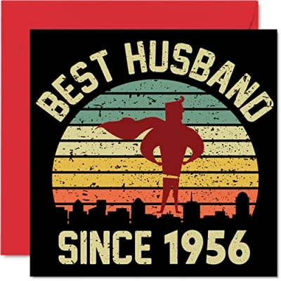 Abbildung von 68. Karte Hochzeitstag Jahrestag für Ehemann Bester Alles Gute zum Hochzeits Jubiläum Karten den Partner, 145mm Grußkarten Achtundsechzigster Jahrestage