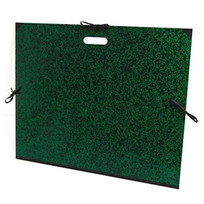 Abbildung von Clairefontaine 38930C Zeichenmappe Annonay, mit Bändern und gestanztem Griff, Rücken 30 mm, Innen: 50 x 70 cm, Außen: 59 72 Grün, 1 Stück