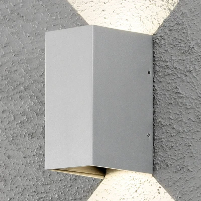 Abbildung von LED Außenwandleuchte Cremona 8 cm grau