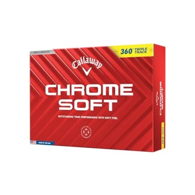Abbildung von Callaway Chrome Soft 2024 Yellow Golf Balls 360 Triple Track