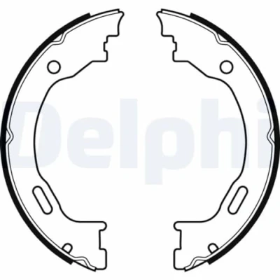 Abbildung von DELPHI LS2077 Handbremsbeläge CHRYSLER: 300C Touring, Limousine, Pacifica MPV