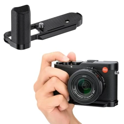 Abbildung von JJC Metall Handgriff für Leica D LUX8 Kamera mit Arca Swiss Typ Schnellverschluss Design verbessert das Handgefühl Youtuber Vlogger Videoaufnahmen