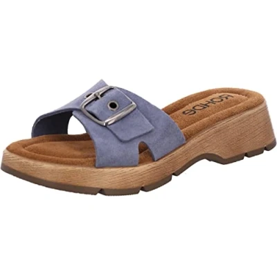 Abbildung von Rohde Pantolette flach, Damen, Größe: 41, Jeans Schuhe