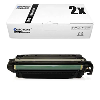 Abbildung von Eurotone 2X kompatibler Toner für HP Color Laserjet CP 3525 wie CE250X 504X Black