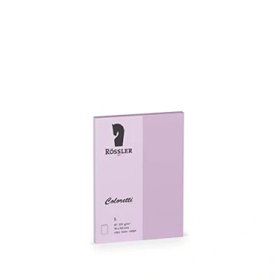 Abbildung von Rössler 220709538 Coloretti Karten, 220 g/m², DIN A7 hd, lavendel, 5 Stück