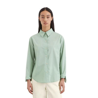 Abbildung von Marc O&#039;Polo Ashape Hemdbluse, Damen, Größe: 34, Dusty mint