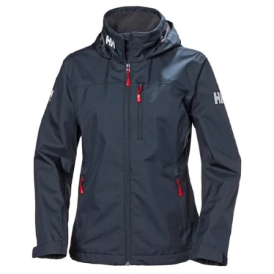 Abbildung von Damen Helly Hansen W Crew Hooded Jacket, Marineblau, XS
